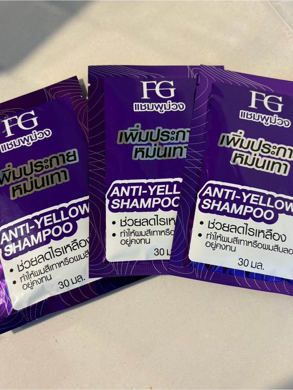 FG Anti-Yellow Shampoo Sachets 6 - travel - Picture 4 of 7